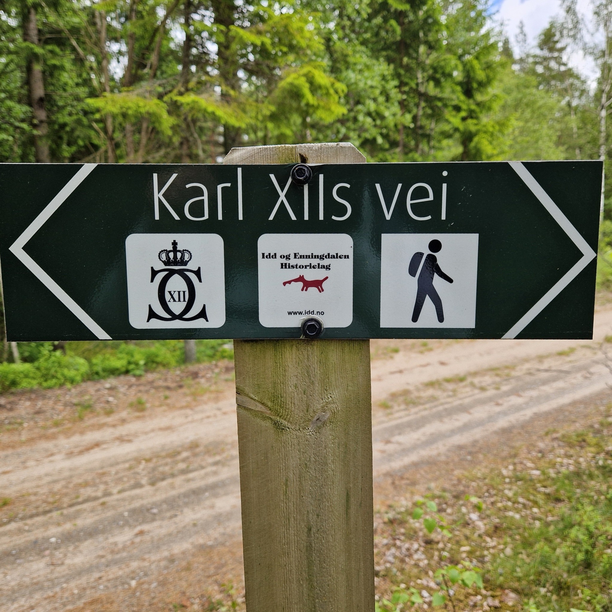 Karl 12s vei fra Bråtane til Prestebakke søndag 31. august